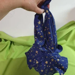 Furoshiki, gesäumt, 73cm x 73 cm, nachhaltige Geschenkverpackung aus Designerstoff