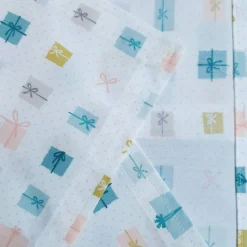 Furoshiki, gesäumt, 73cm x 73 cm, nachhaltige Geschenkverpackung aus Designerstoff