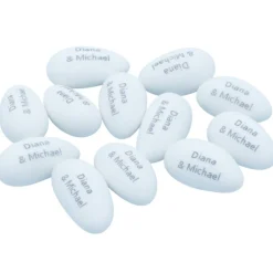 200g Hochzeitsmandeln / Taufmandeln / Zucker-Mandeln mit eigenem Text • »personalisiert«