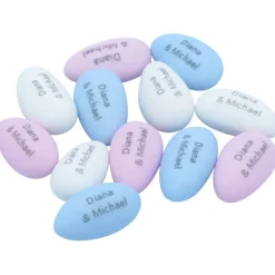 200g Hochzeitsmandeln / Taufmandeln / Zucker-Mandeln mit eigenem Text • »personalisiert«