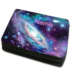 Galaxie Federmäppchen inkl. Inhalt mit Name / personalisierbar