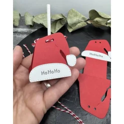 Gastgeschenk | Weihnachtsmannmütze | Süßigkeitenhalter | Tischdeko | Weihnachten | Stanzteil