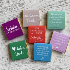 Gastgeschenk Einschulung Schulanfang | Schokolade Schokotäfelchen | personalisiert