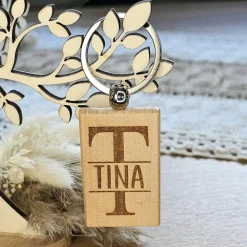 Gastgeschenk Erinnerung Hochzeit für die Gäste ,Schlüsselanhänger mit Namen personalisiert, Anhänger Schlüssel