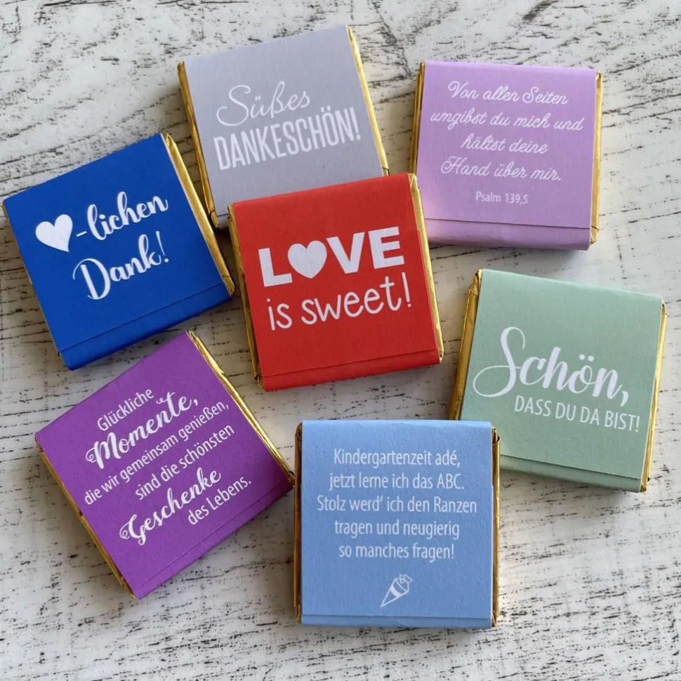 Gastgeschenk Geburtstag | Schokolade Schokotäfelchen | personalisiert + Foto
