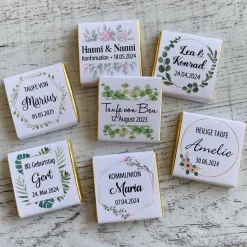 Gastgeschenk Geburtstag | Schokolade Schokotäfelchen | personalisiert