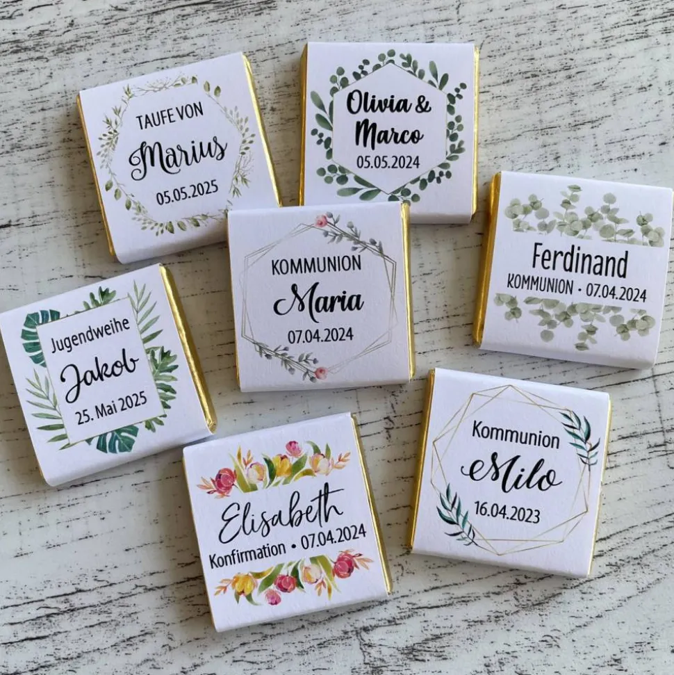 Gastgeschenk Geburtstag | Schokolade Schokotäfelchen | personalisiert