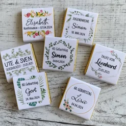Gastgeschenk Geburtstag | Schokolade Schokotäfelchen | personalisiert