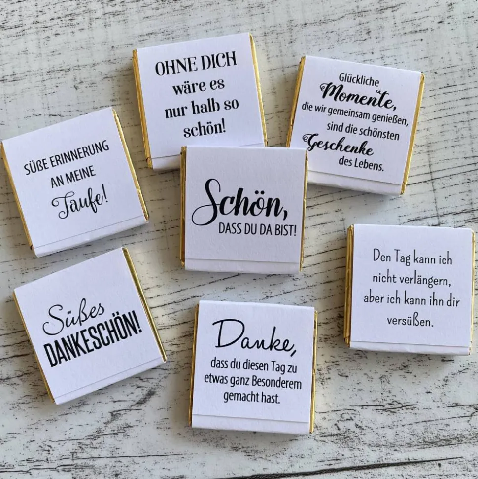 Gastgeschenk Geburtstag | Schokolade Schokotäfelchen | personalisiert