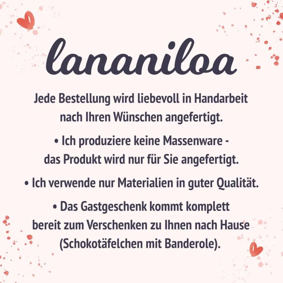 Gastgeschenk Geburtstag | Schokolade Schokotäfelchen | personalisiert