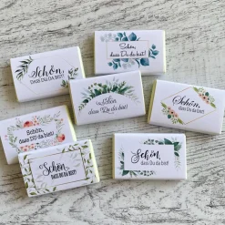 Gastgeschenk Geburtstag | Schokolade Schokotafel Vollmilch | Schön, dass Du da bist!