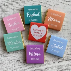 Gastgeschenk Geburtstag | Schokolade Schokotäfelchen | personalisiert
