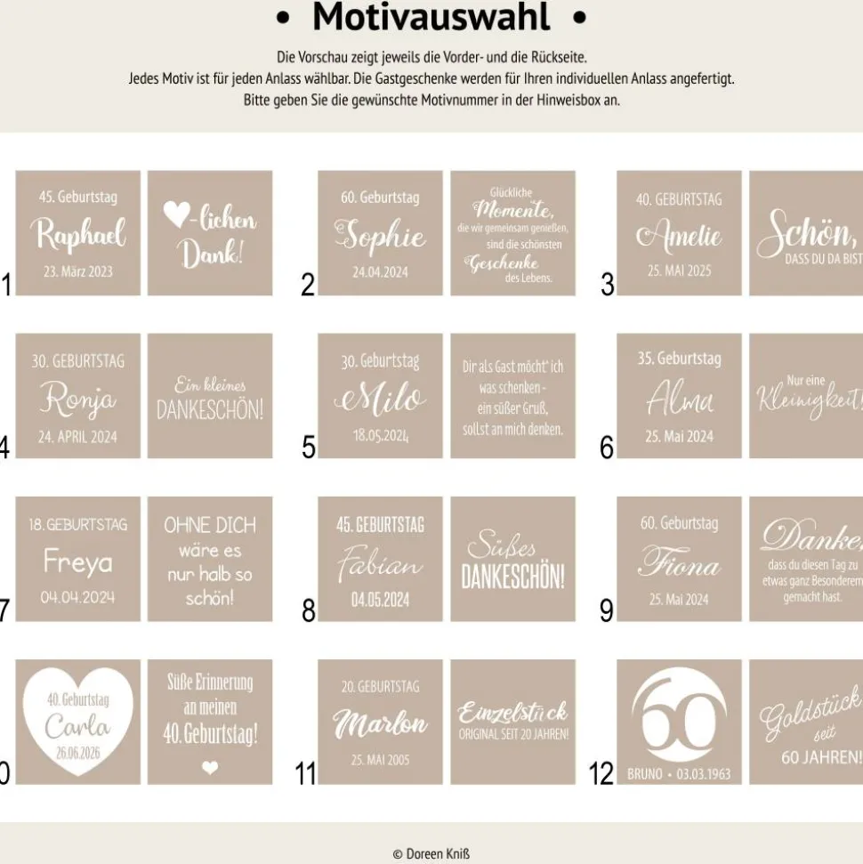 Gastgeschenk Geburtstag | Schokolade Schokotäfelchen | personalisiert