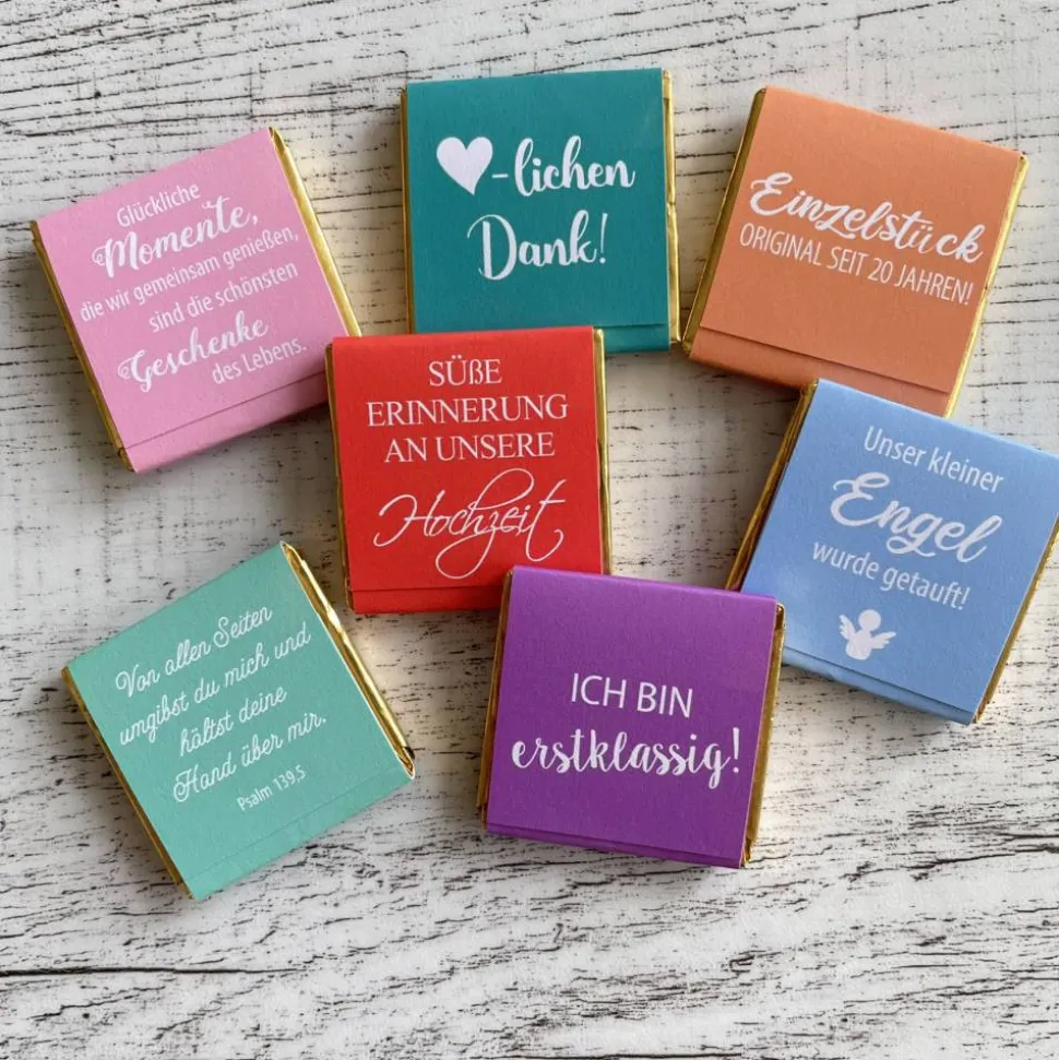 Gastgeschenk Geburtstag | Schokolade Schokotäfelchen | personalisiert