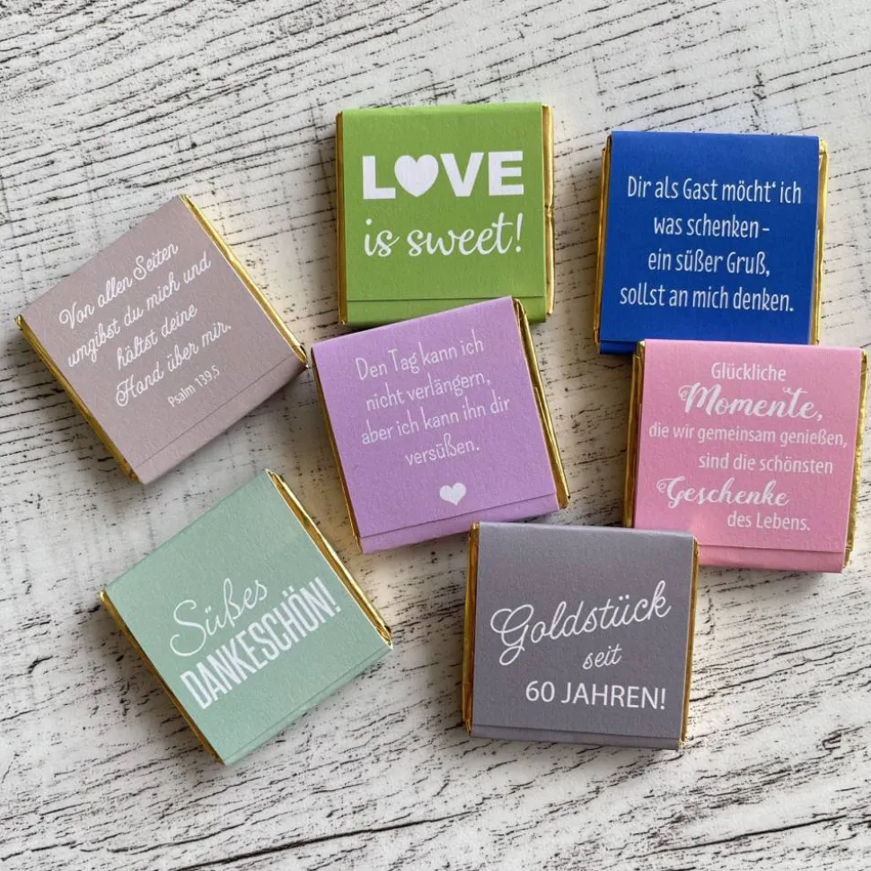 Gastgeschenk Geburtstag | Schokolade Schokotäfelchen | personalisiert