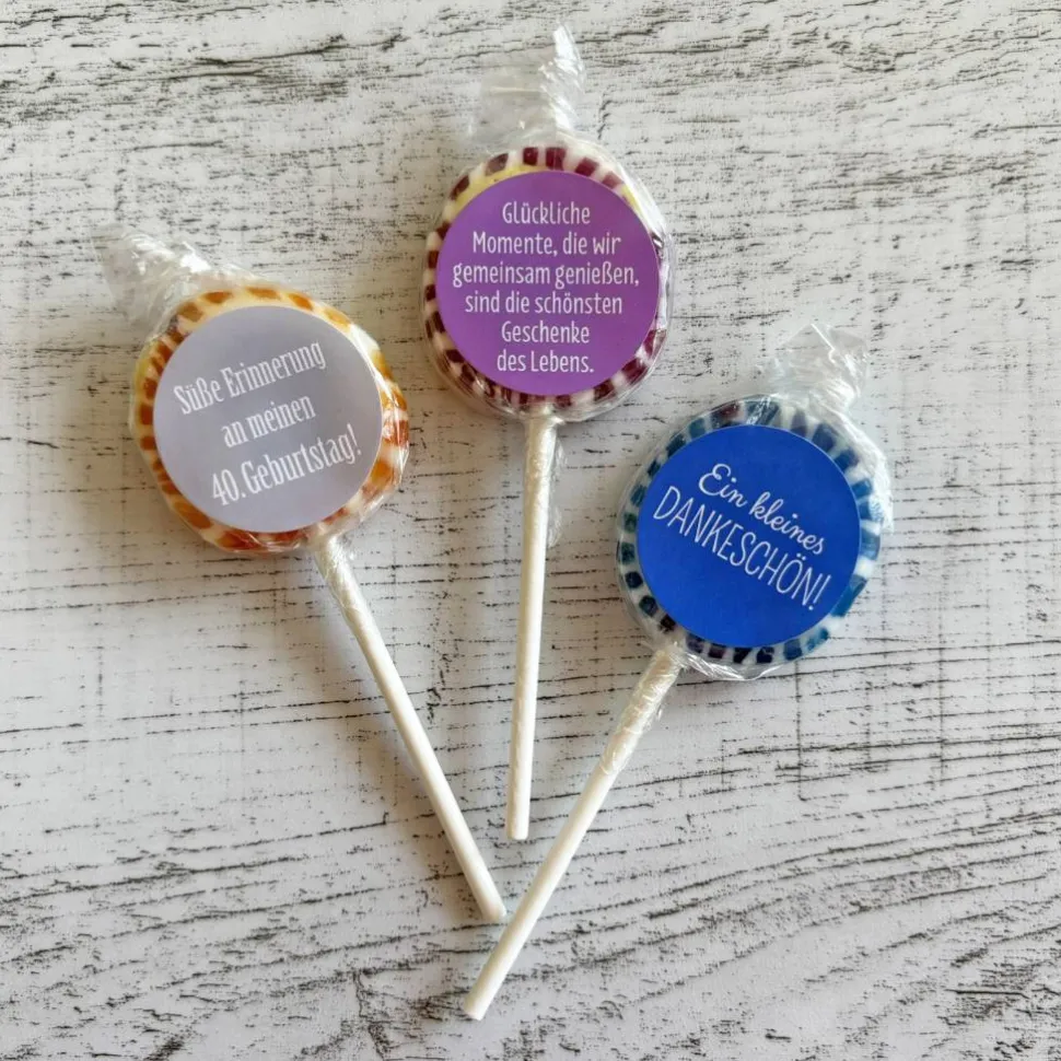 Gastgeschenk Geburtstag | Lolli Bonbon Lutscher | personalisiert