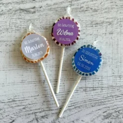 Gastgeschenk Geburtstag | Lolli Bonbon Lutscher | personalisiert