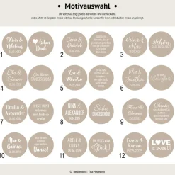 Gastgeschenk Hochzeit | Lolli Bonbon Lutscher | personalisiert