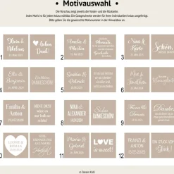 Gastgeschenk Hochzeit | Schokolade Schokotäfelchen | personalisiert