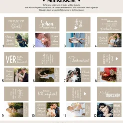 Gastgeschenk Hochzeit | Schokolade 10g Schokotafel Vollmilch | personalisiert + Foto