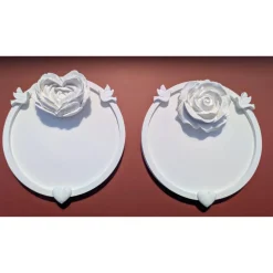 Gastgeschenk Hochzeit personalisiert – Deko mit Namen & Datum – Herz oder Rose – Geschenk für Hochzeitsgäste und liebevo