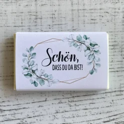 Gastgeschenk Jugendweihe Lebenswende | Schokolade Schokotafel Vollmilch | Schön, dass Du da bist!