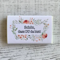 Gastgeschenk Jugendweihe Lebenswende | Schokolade Schokotafel Vollmilch | Schön, dass Du da bist!