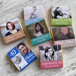 Gastgeschenk Jugendweihe Lebenswende | Schokolade Schokotäfelchen | personalisiert + Foto