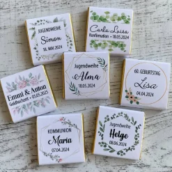 Gastgeschenk Jugendweihe | Schokolade Schokotäfelchen | personalisiert