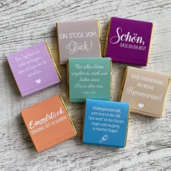 Gastgeschenk Jugendweihe | Schokolade Schokotäfelchen | personalisiert