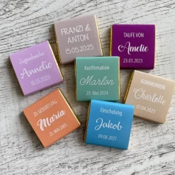 Gastgeschenk Jugendweihe | Schokolade Schokotäfelchen | personalisiert