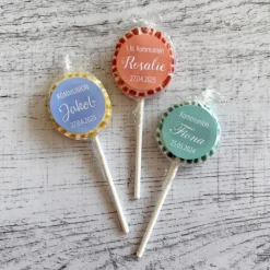 Gastgeschenk Kommunion | Lolli Bonbon Lutscher | personalisiert