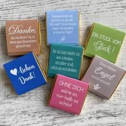 Gastgeschenk Kommunion | Schokolade Schokotäfelchen | personalisiert + Foto