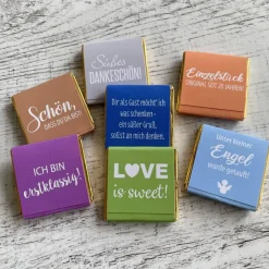 Gastgeschenk Kommunion Firmung | Schokolade Schokotäfelchen | personalisiert