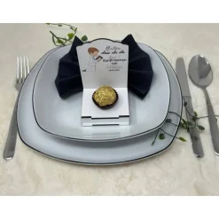 Gastgeschenk Kommunion personalisiert Halter Holz für Schokokugel, Gastgeschenk Taufe, Gastgeschenke Konfirmation,