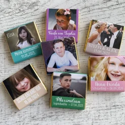 Gastgeschenk Konfirmation Firmung | Schokolade Schokotäfelchen | personalisiert + Foto