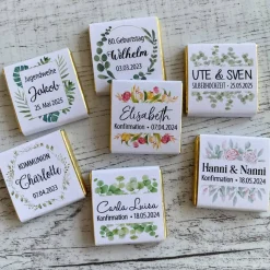 Gastgeschenk Konfirmation Firmung | Schokolade Schokotäfelchen | personalisiert