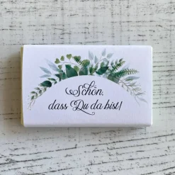 Gastgeschenk Konfirmation Firmung | Schokolade Schokotafel Vollmilch | Schön, dass Du da bist!