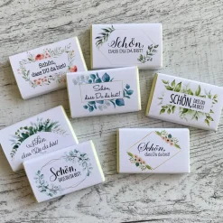 Gastgeschenk Konfirmation Firmung | Schokolade Schokotafel Vollmilch | Schön, dass Du da bist!