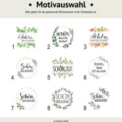 Gastgeschenk Konfirmation Firmung | Schokolade Schokotäfelchen | Schön, dass Du da bist!