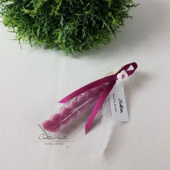 Gastgeschenk mit 5 Seifenherzen i. Reagenzglas Beere - Schwarze Johannisbeere