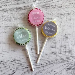 Gastgeschenk Taufe | Lolli Bonbon Lutscher | personalisiert