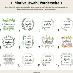 Gastgeschenk Taufe | Schokolade Schokotäfelchen | personalisiert