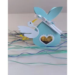 Gastgeschenk, Tischkarte zum befüllen, Tischdeko zur Taufe