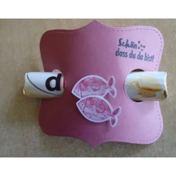 Gastgeschenk zur Kommunion Konfirmation  Duplo Mädchen Fisch Taufe Gastgeschenke Goodies Goodie  Firmung Jugendweihe