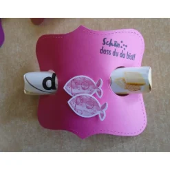 Gastgeschenk zur Kommunion Konfirmation  Duplo Mädchen Fisch Taufe Gastgeschenke Goodies Goodie  Firmung Jugendweihe
