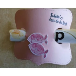 Gastgeschenk zur Kommunion Konfirmation  Duplo Mädchen Fisch Taufe Gastgeschenke Goodies Goodie  Firmung Jugendweihe