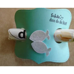 Gastgeschenk zur Kommunion Konfirmation  Duplo Mädchen Fisch Taufe Gastgeschenke Goodies Goodie  Firmung Jugendweihe