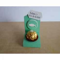 Gastgeschenk zur Kommunion Konfirmation Junge Fisch Taufe Gastgeschenke Goodies Goodie Verpackung Deko