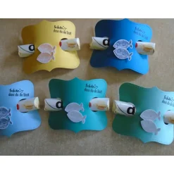 Gastgeschenk zur Kommunion Konfirmation Duplo Junge Fisch Taufe Gastgeschenke Goodies Goodie  Firmung Stampin  up